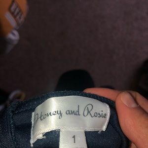 selling a navy blue/gold homecoming dress